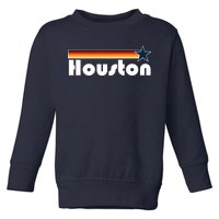 Houston Texas Baseball Colors Logo Toddler Sweatshirt