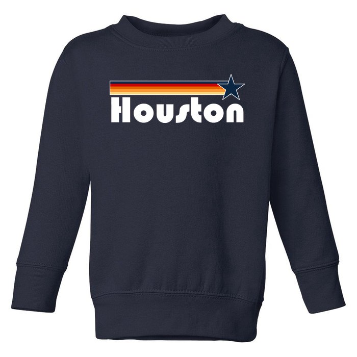 Houston Texas Baseball Colors Logo Toddler Sweatshirt