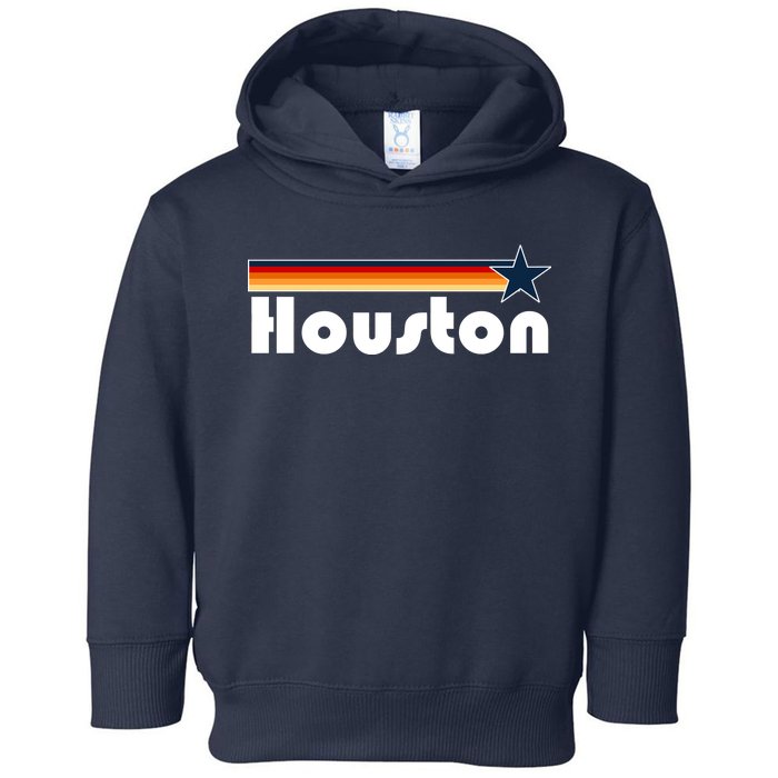 Houston Texas Baseball Colors Logo Toddler Hoodie