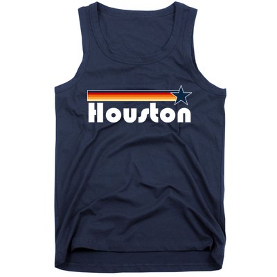 Houston Texas Baseball Colors Logo Tank Top