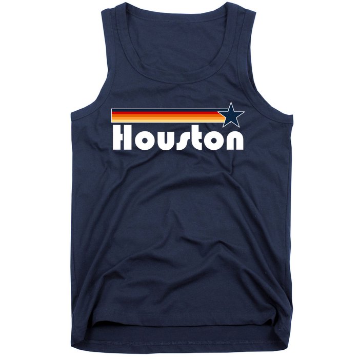 Houston Texas Baseball Colors Logo Tank Top