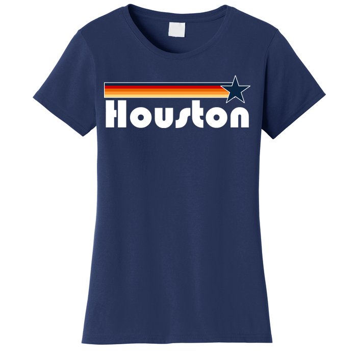 Houston Texas Baseball Colors Logo Women's T-Shirt