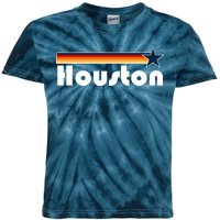 Houston Texas Baseball Colors Logo Kids Tie-Dye T-Shirt