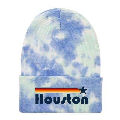 Houston Texas Baseball Colors Logo Tie Dye 12in Knit Beanie