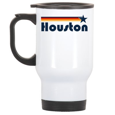 Houston Texas Baseball Colors Logo Stainless Steel Travel Mug