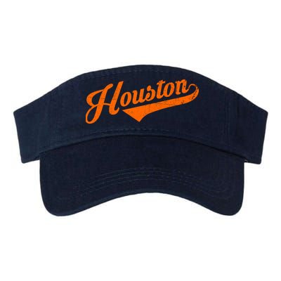 Houston, Texas City Vintage Baseball Script Visor