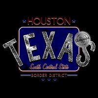 Houston Texas Land of the Free Logo Zip Tote Bag