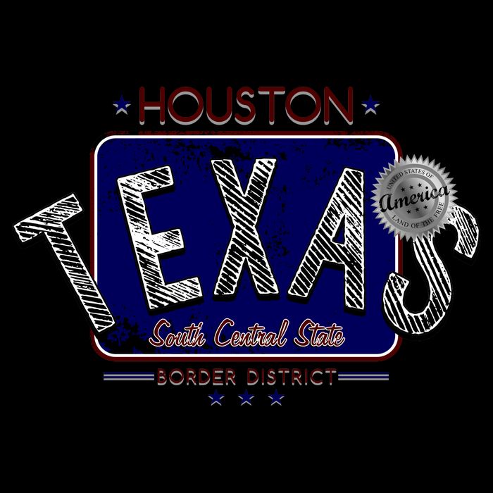 Houston Texas Land of the Free Logo Zip Tote Bag
