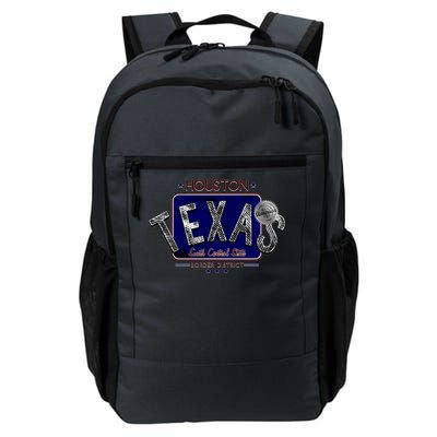 Houston Texas Land of the Free Logo Daily Commute Backpack