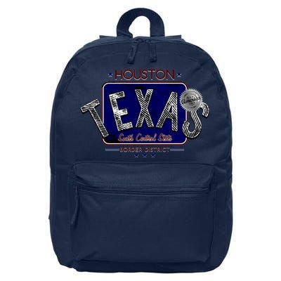 Houston Texas Land of the Free Logo 16 in Basic Backpack