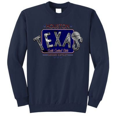 Houston Texas Land of the Free Logo Tall Sweatshirt