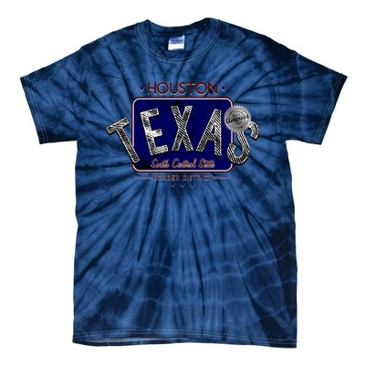 Houston Texas Land of the Free Logo Tie-Dye T-Shirt