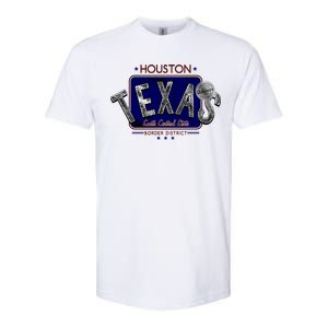 Houston Texas Land of the Free Logo Softstyle CVC T-Shirt