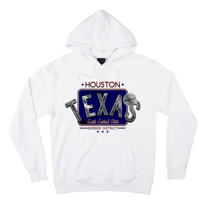 Houston Texas Land of the Free Logo Hoodie