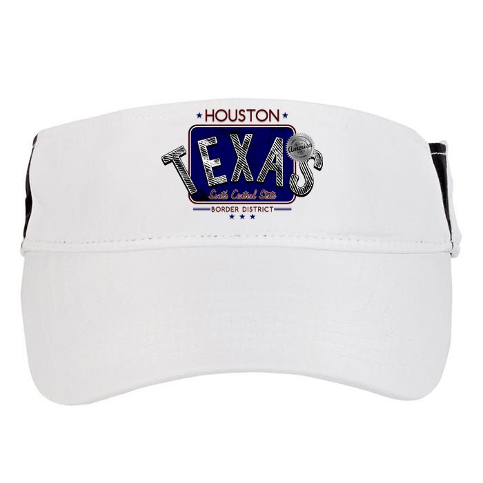 Houston Texas Land of the Free Logo Adult Drive Performance Visor