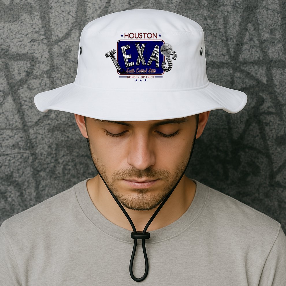 Houston Texas Land of the Free Logo Bucket Hat