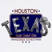 Houston Texas Land of the Free Logo 11oz C Handle Ceramic Mug