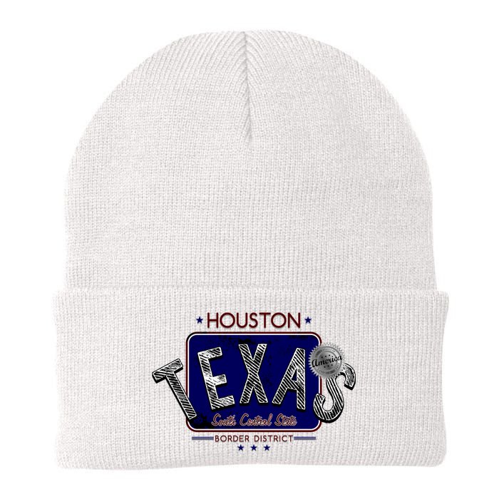 Houston Texas Land of the Free Logo Knit Cap Winter Beanie