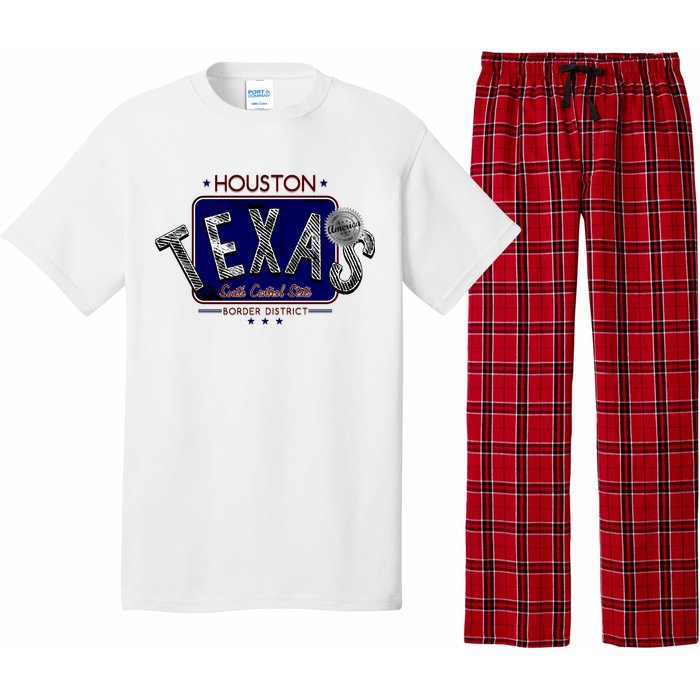 Houston Texas Land of the Free Logo Pajama Set