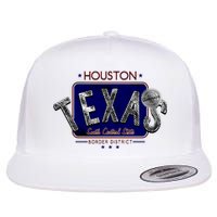 Houston Texas Land of the Free Logo Flat Bill Trucker Hat