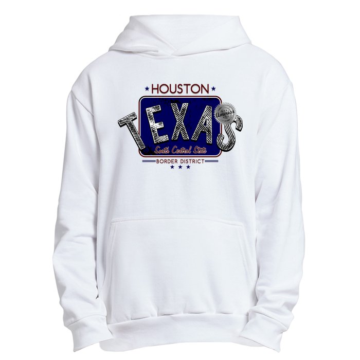 Houston Texas Land of the Free Logo Urban Pullover Hoodie