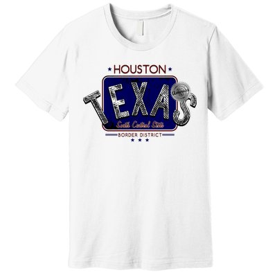 Houston Texas Land of the Free Logo Premium T-Shirt