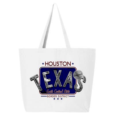 Houston Texas Land of the Free Logo 25L Jumbo Tote