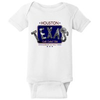 Houston Texas Land of the Free Logo Baby Bodysuit