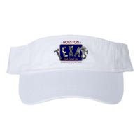 Houston Texas Land of the Free Logo Valucap Bio-Washed Visor