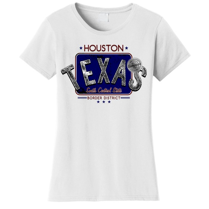 Houston Texas Land of the Free Logo Women's T-Shirt