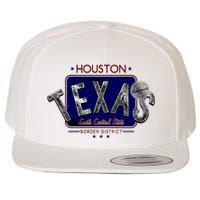 Houston Texas Land of the Free Logo Wool Snapback Cap