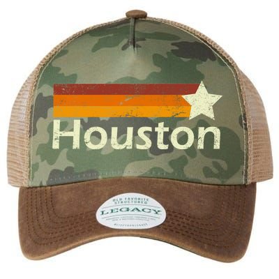 Houston Texas Vintage Star Logo Legacy Tie Dye Trucker Hat