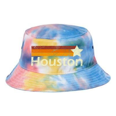 Houston Texas Vintage Star Logo Tie Dye Newport Bucket Hat