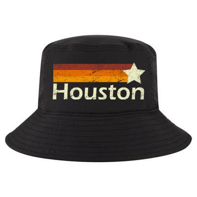 Houston Texas Vintage Star Logo Cool Comfort Performance Bucket Hat