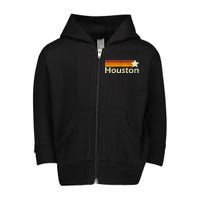 Houston Texas Vintage Star Logo Toddler Zip Fleece Hoodie