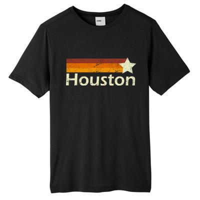 Houston Texas Vintage Star Logo Tall Fusion ChromaSoft Performance T-Shirt