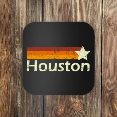 Houston Texas Vintage Star Logo Coaster