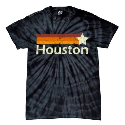 Houston Texas Vintage Star Logo Tie-Dye T-Shirt