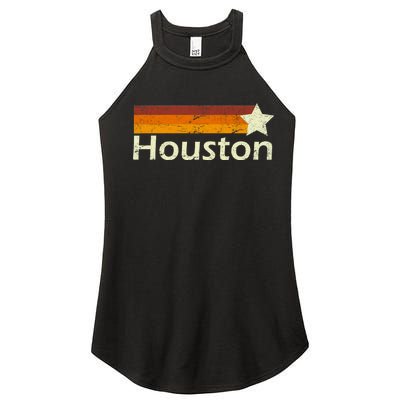 Houston Texas Vintage Star Logo Women’s Perfect Tri Rocker Tank