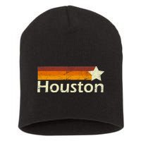 Houston Texas Vintage Star Logo Short Acrylic Beanie