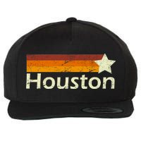 Houston Texas Vintage Star Logo Wool Snapback Cap