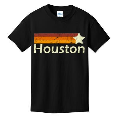 Houston Texas Vintage Star Logo Kids T-Shirt