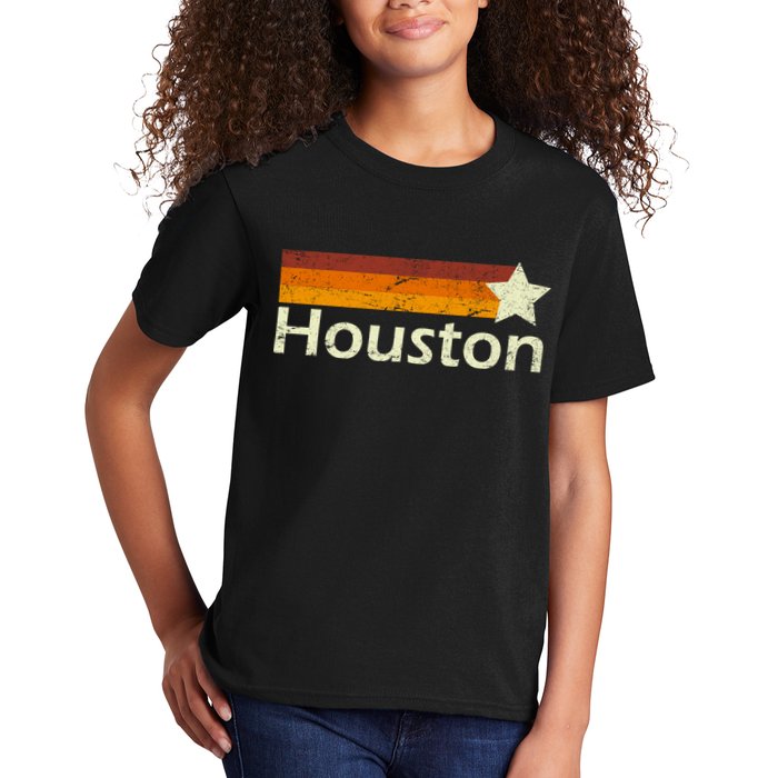 Houston Texas Vintage Star Logo Kids T-Shirt