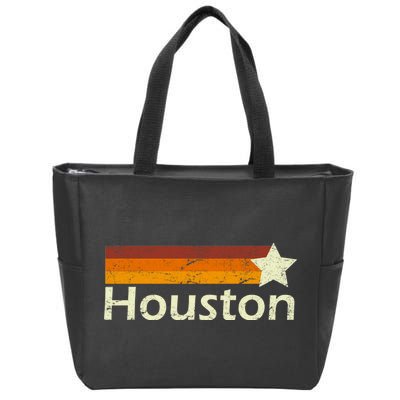 Houston Texas Vintage Star Logo Zip Tote Bag