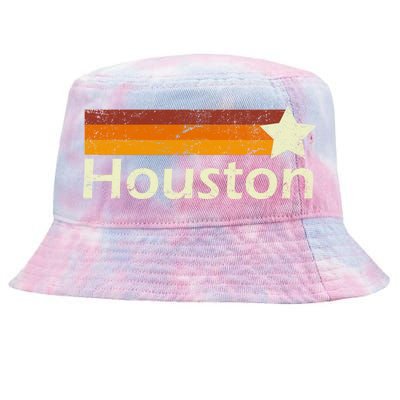 Houston Texas Vintage Star Logo Tie-Dyed Bucket Hat