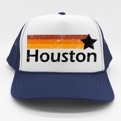 Houston Texas Vintage Star Logo Trucker Hat