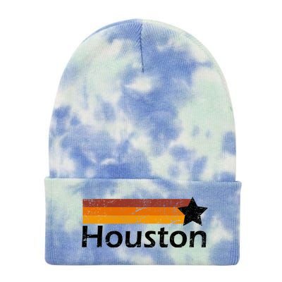 Houston Texas Vintage Star Logo Tie Dye 12in Knit Beanie