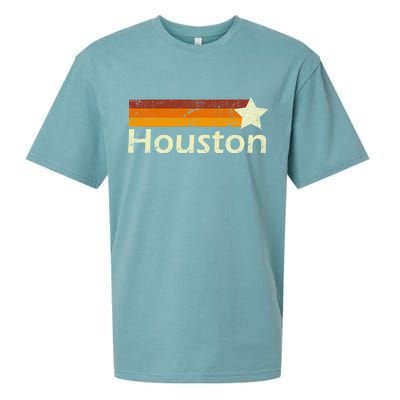 Houston Texas Vintage Star Logo Sueded Cloud Jersey T-Shirt