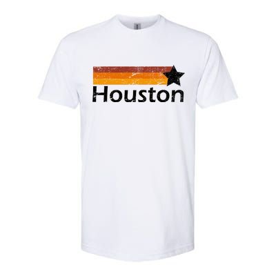 Houston Texas Vintage Star Logo Softstyle CVC T-Shirt