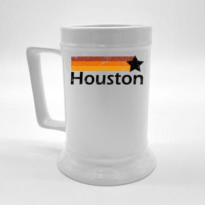 Houston Texas Vintage Star Logo Beer Stein